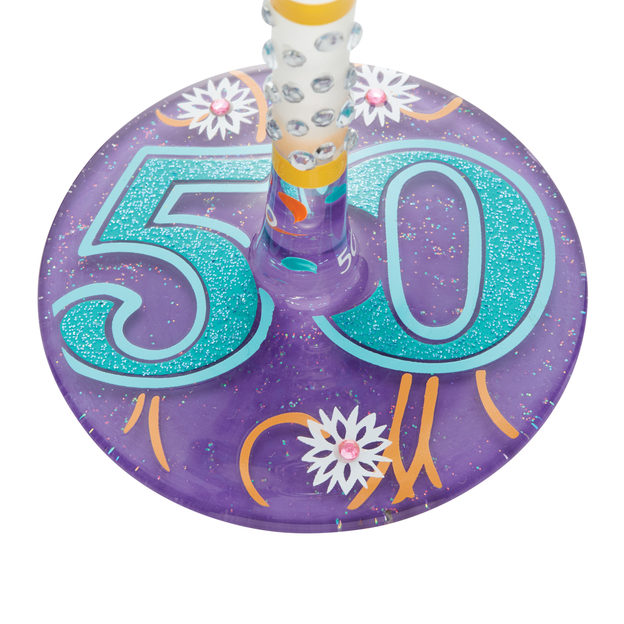 Happy 50th Birthday Wine Glass - Afbeelding 6