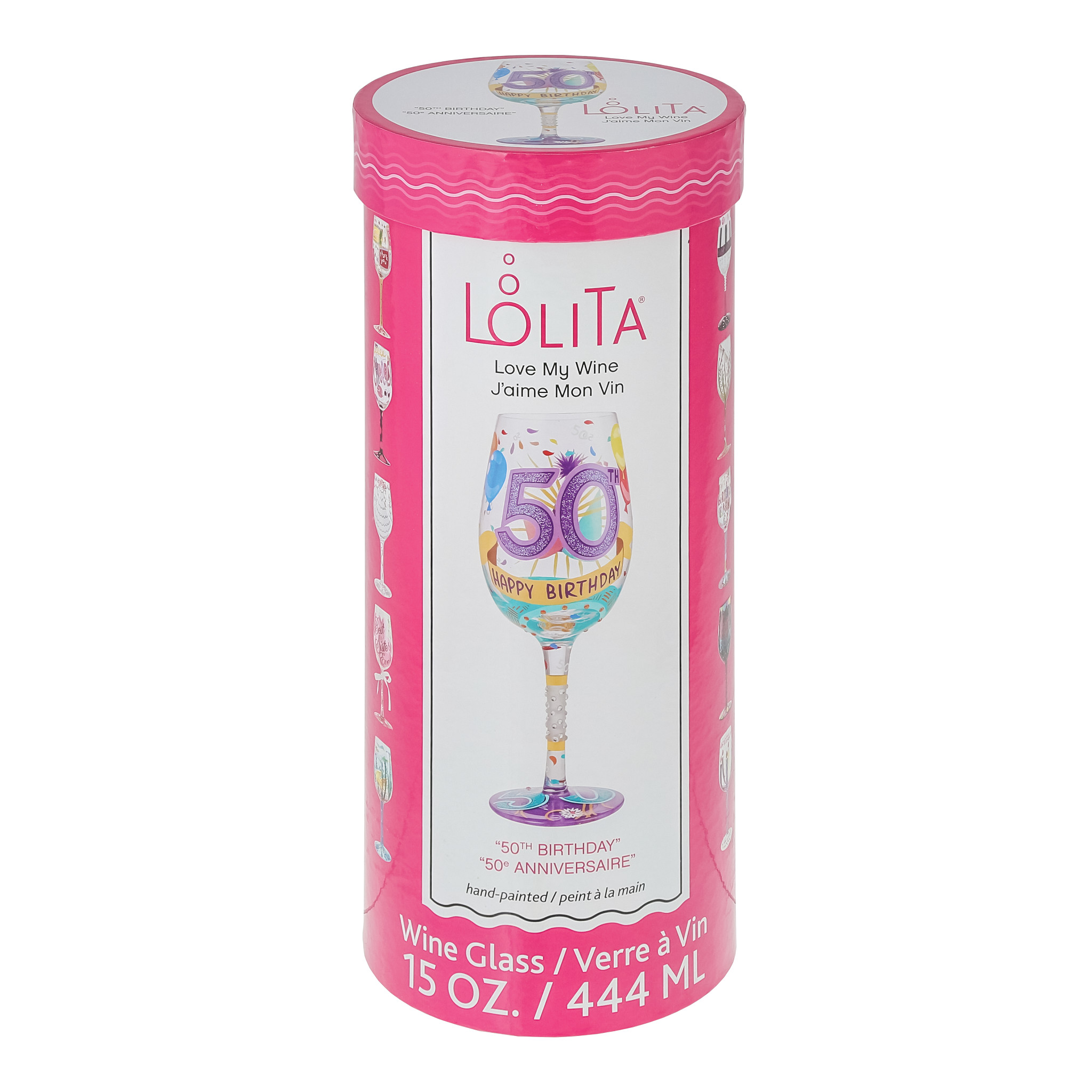 Happy 50th Birthday Wine Glass - Afbeelding 8
