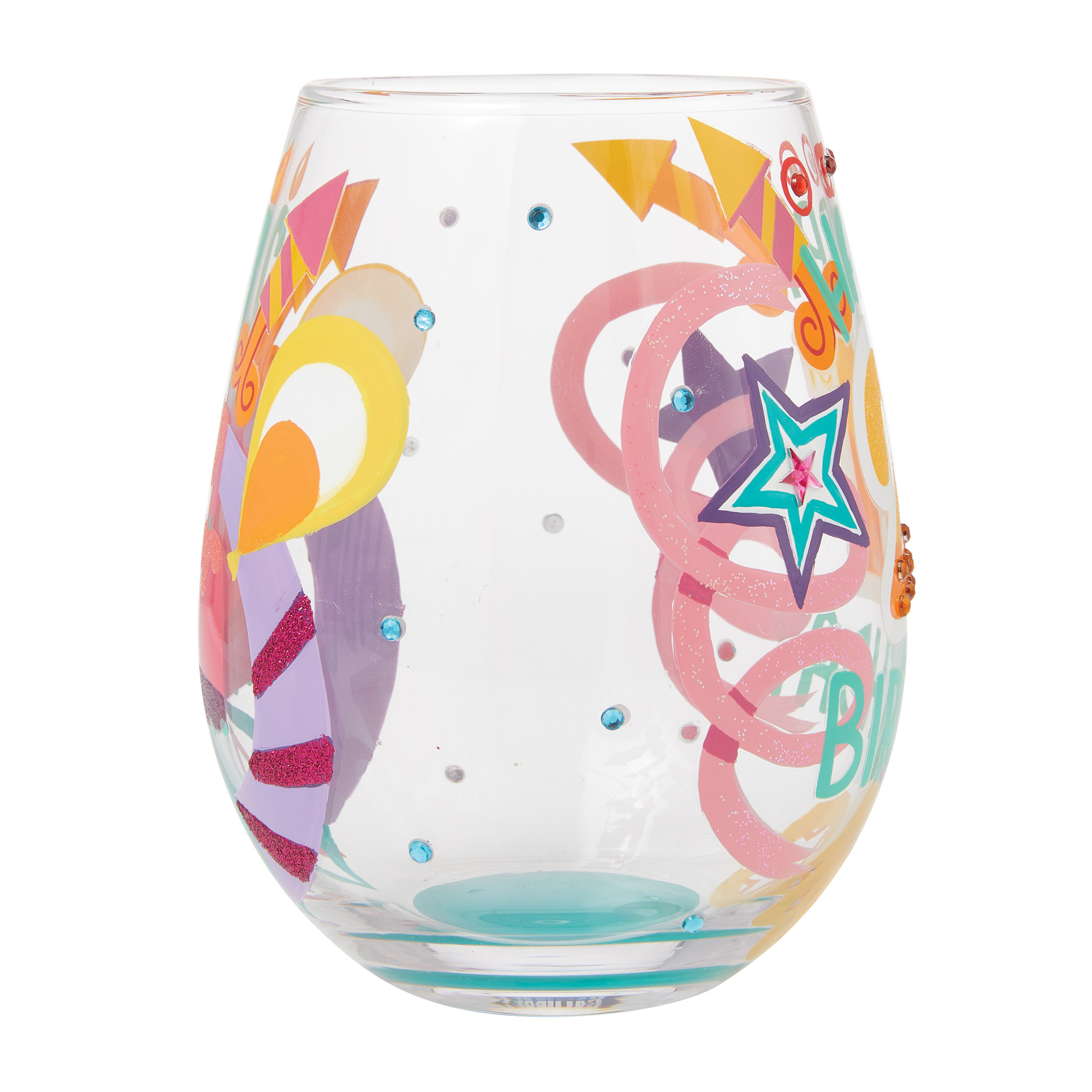 Happy 21st Birthday Stemless Wine Glass - Afbeelding 5