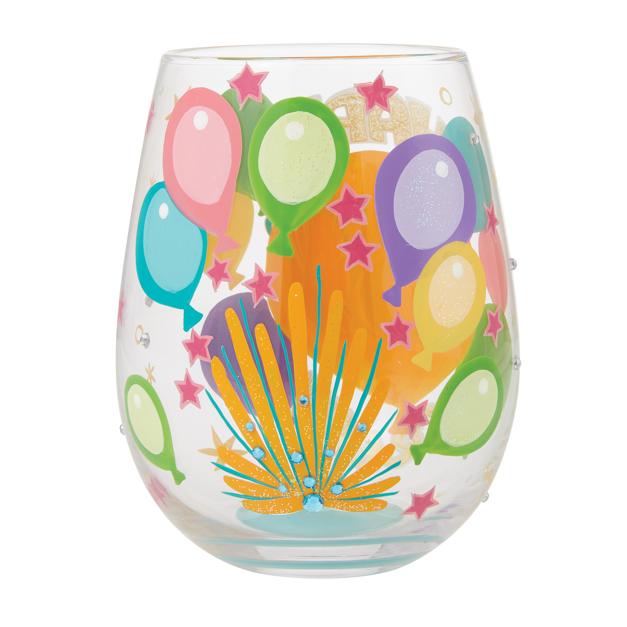 Happy 30th Birthday Stemless Wine Glass - Afbeelding 4