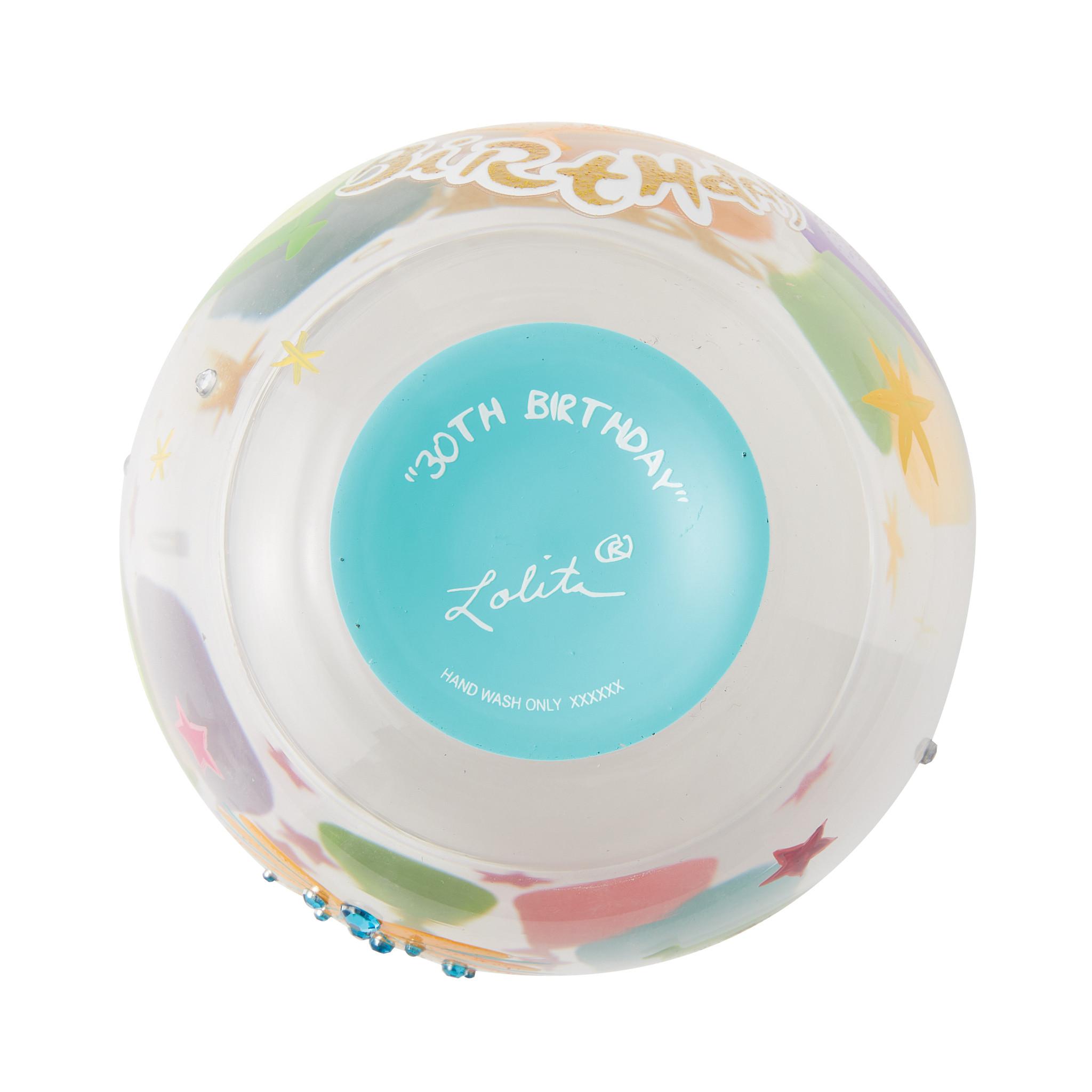 Happy 30th Birthday Stemless Wine Glass - Afbeelding 6