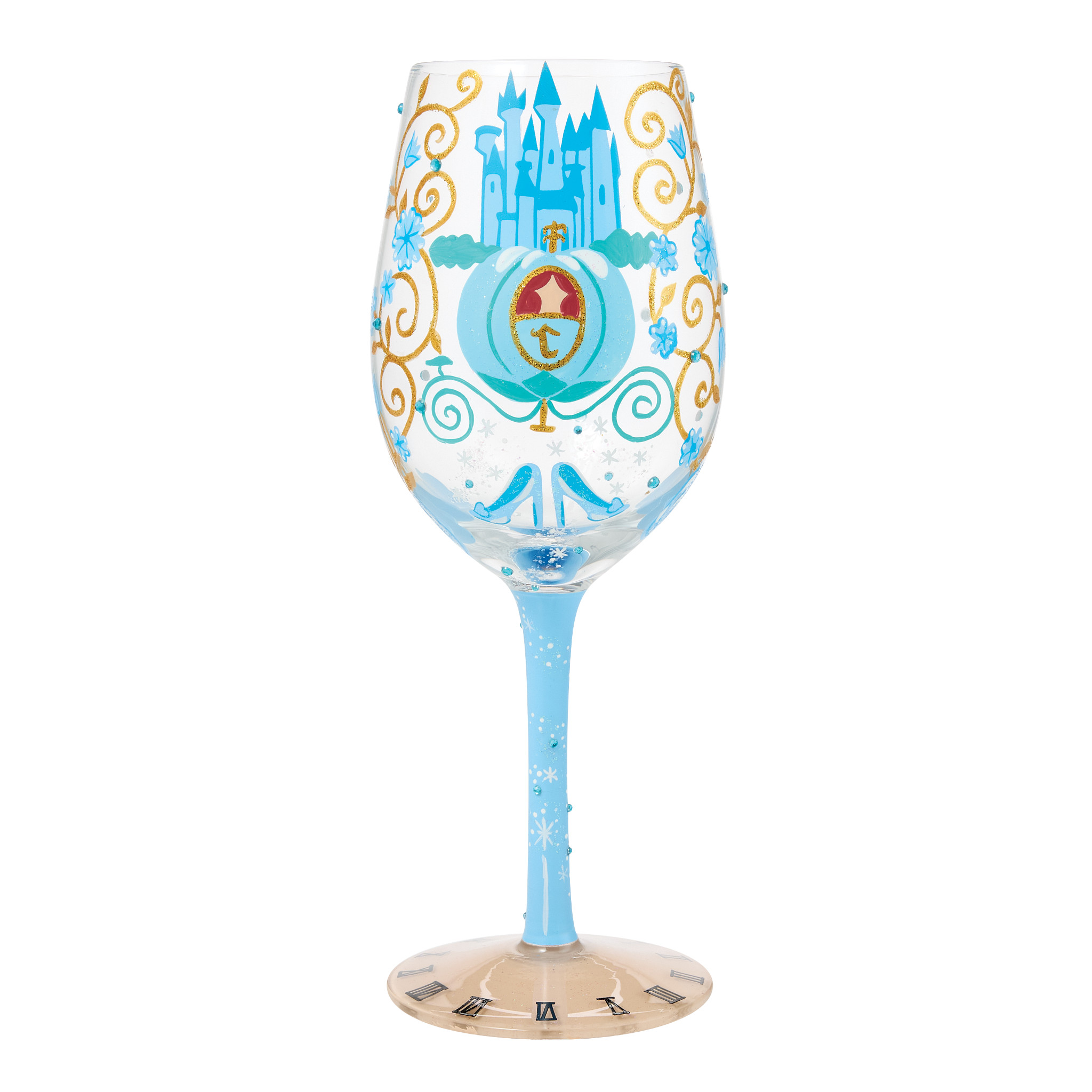 Midnight Dreams (Cinderella) Stemmed Glass by Lolita