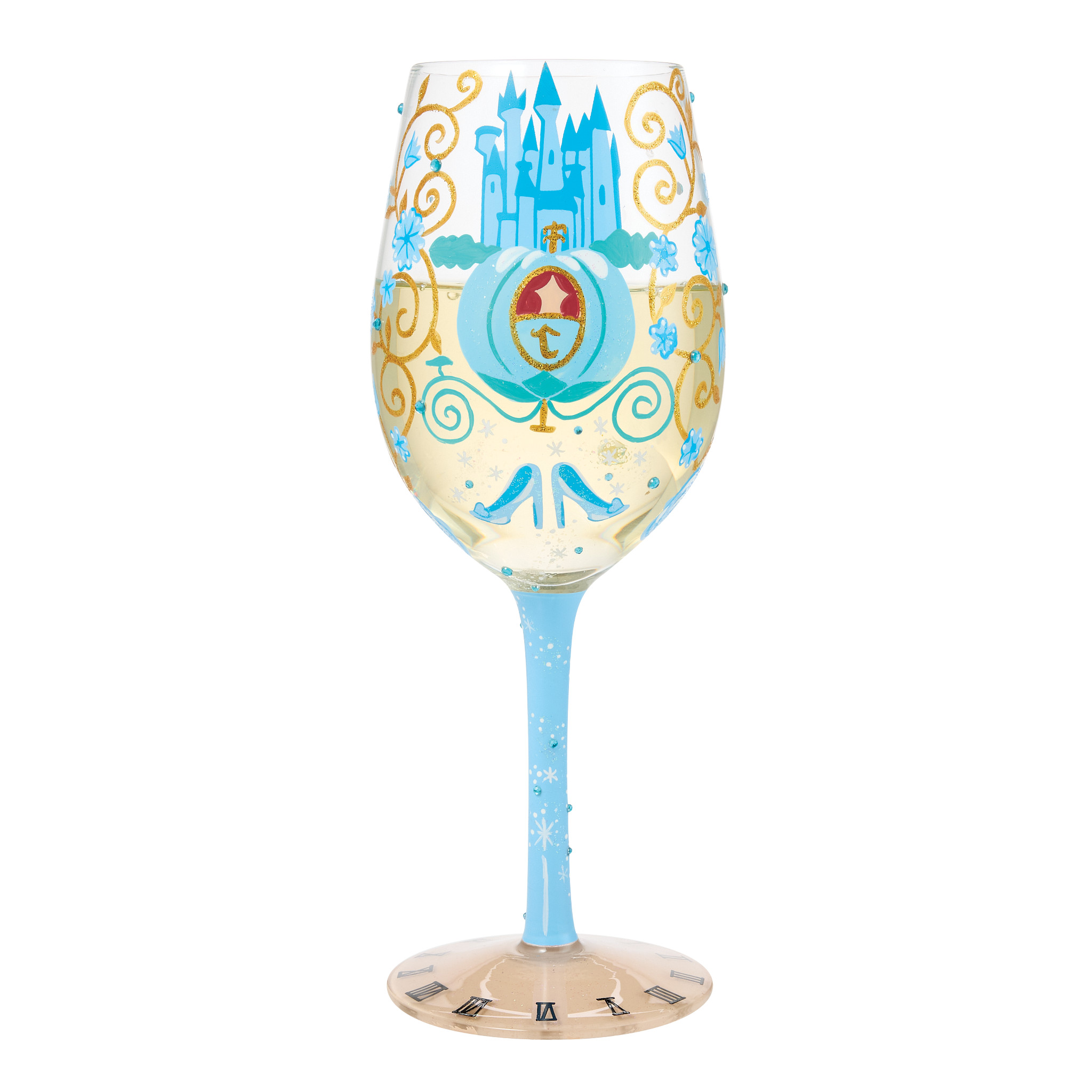 Midnight Dreams (Cinderella) Stemmed Glass by Lolita - Afbeelding 2