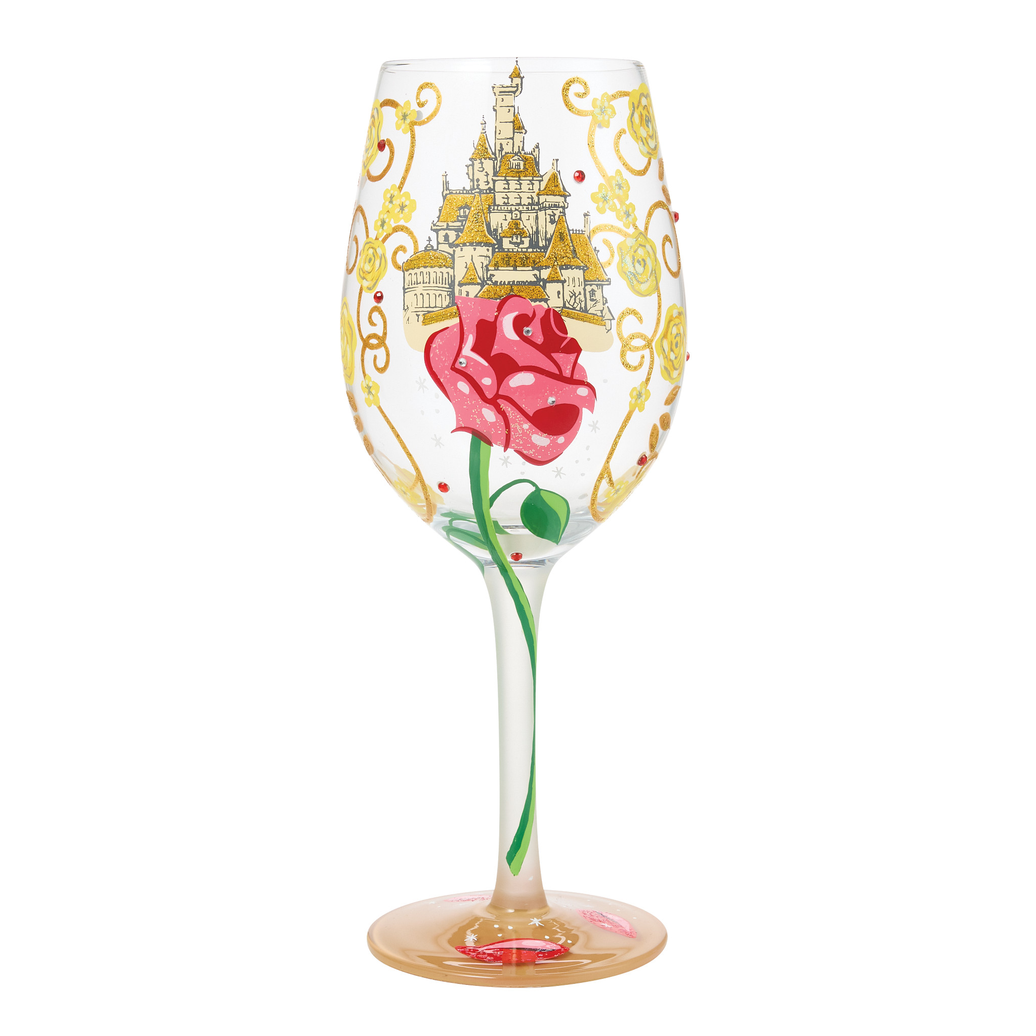 Bold like a Rose (Belle) Stemmed Glass by Lolita