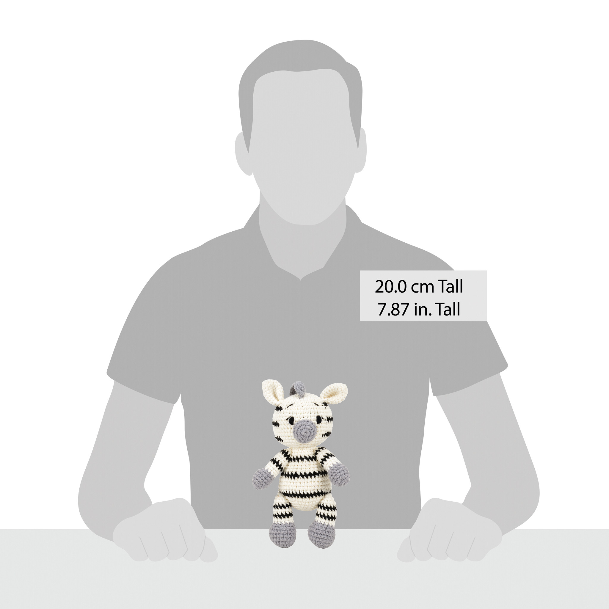 Ava the Zebra Soft Toy by Woolie - Afbeelding 5