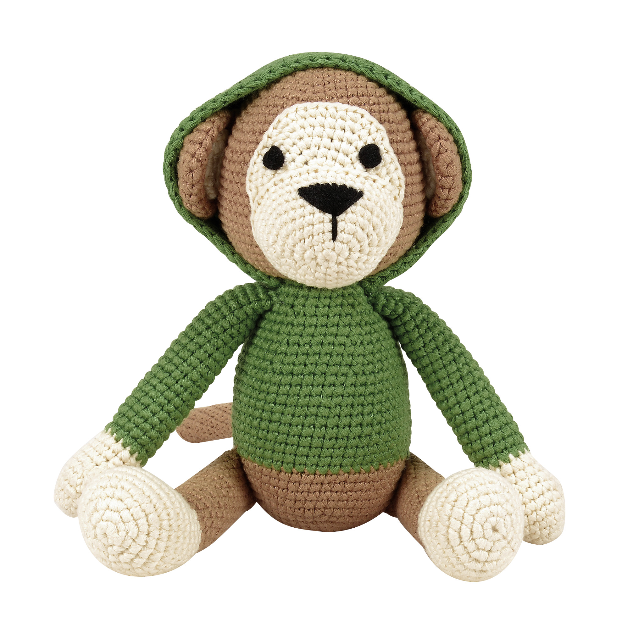 Sebastian the Monkey Soft Toy by Woolie - Afbeelding 2