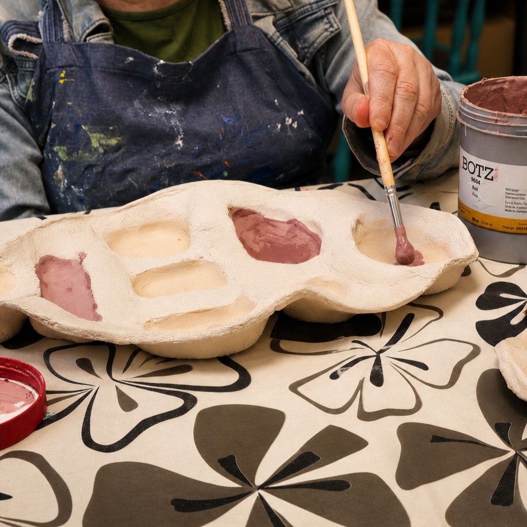 ArtORO Handgemaakte Tapasschaal Beige en Goud - Afbeelding 7