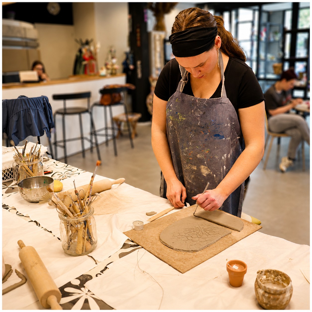 ArtORO Handgemaakte Tapasplank met schaaltjes - Afbeelding 7