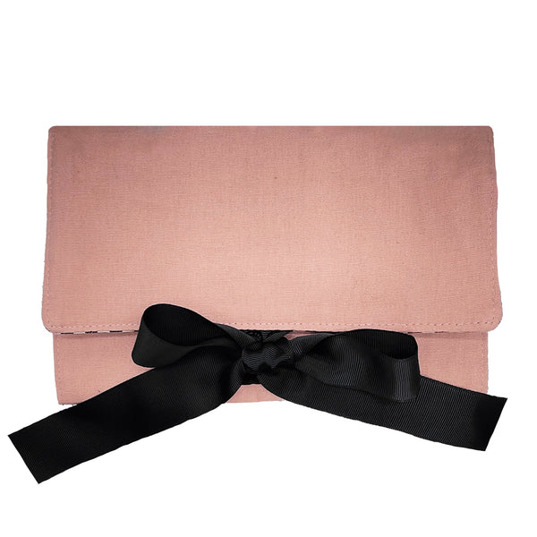 Bag-all Large Jewellery Roll Travel Pouch Pink Blush