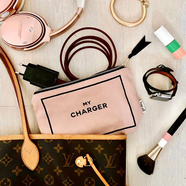 Bag-all Charger Pouch Pink Blush - Afbeelding 3