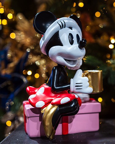 Disney Kerstbeeld Minnie Mouse met Beker - Afbeelding 4