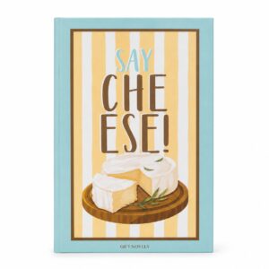 Easy Life Gift Novels Say Cheese kaasmessenset 3-delig in lichtblauwe boekverpakking