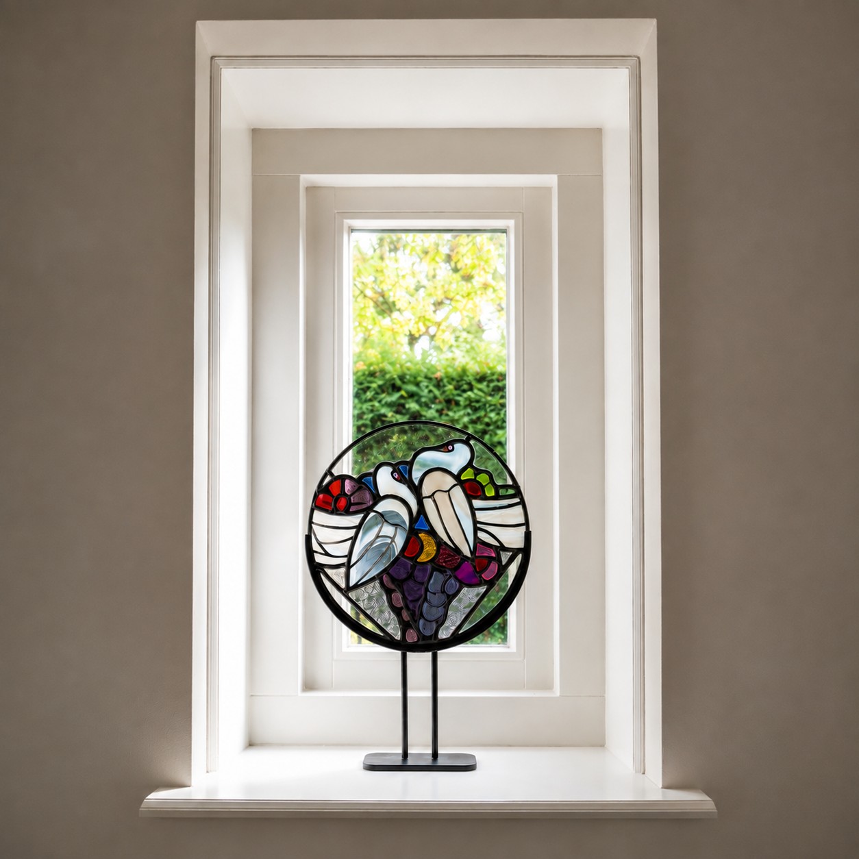 Handgemaakt Glas-in-Lood Duifjes | Atelier Geert Cooijmans - Afbeelding 6