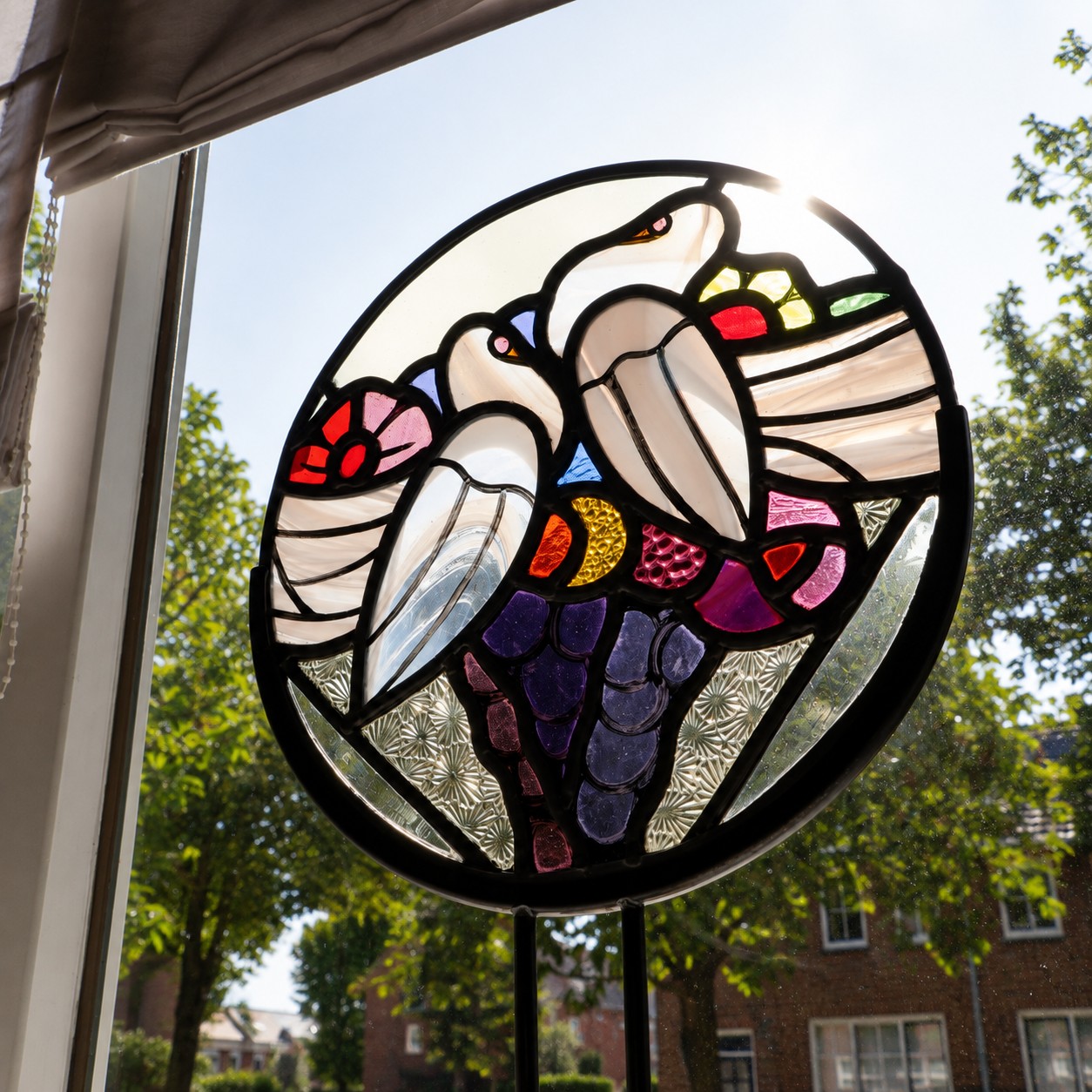 Handgemaakt Glas-in-Lood Duifjes | Atelier Geert Cooijmans - Afbeelding 7