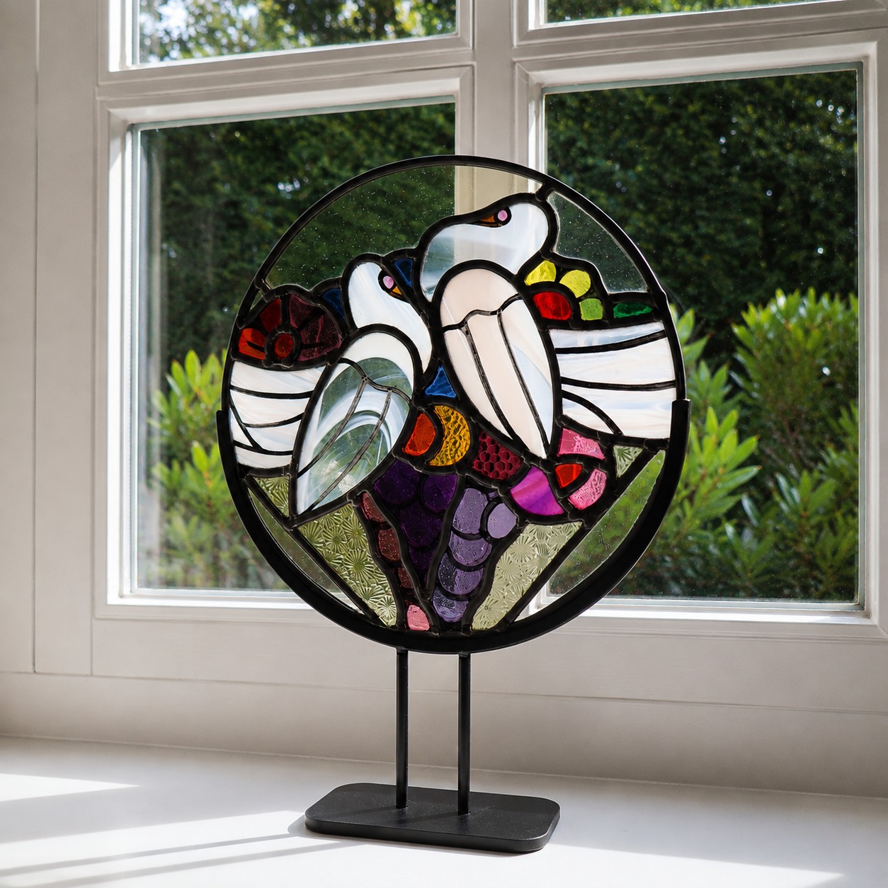 Handgemaakt Glas-in-Lood Duifjes | Atelier Geert Cooijmans - Afbeelding 2