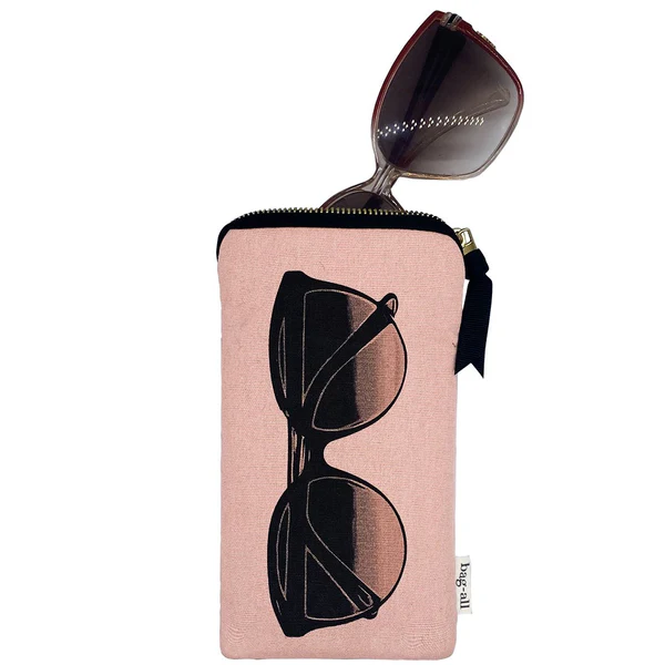 Bag-all Glasses Case with Outside Pocket Pink Blush - Afbeelding 3