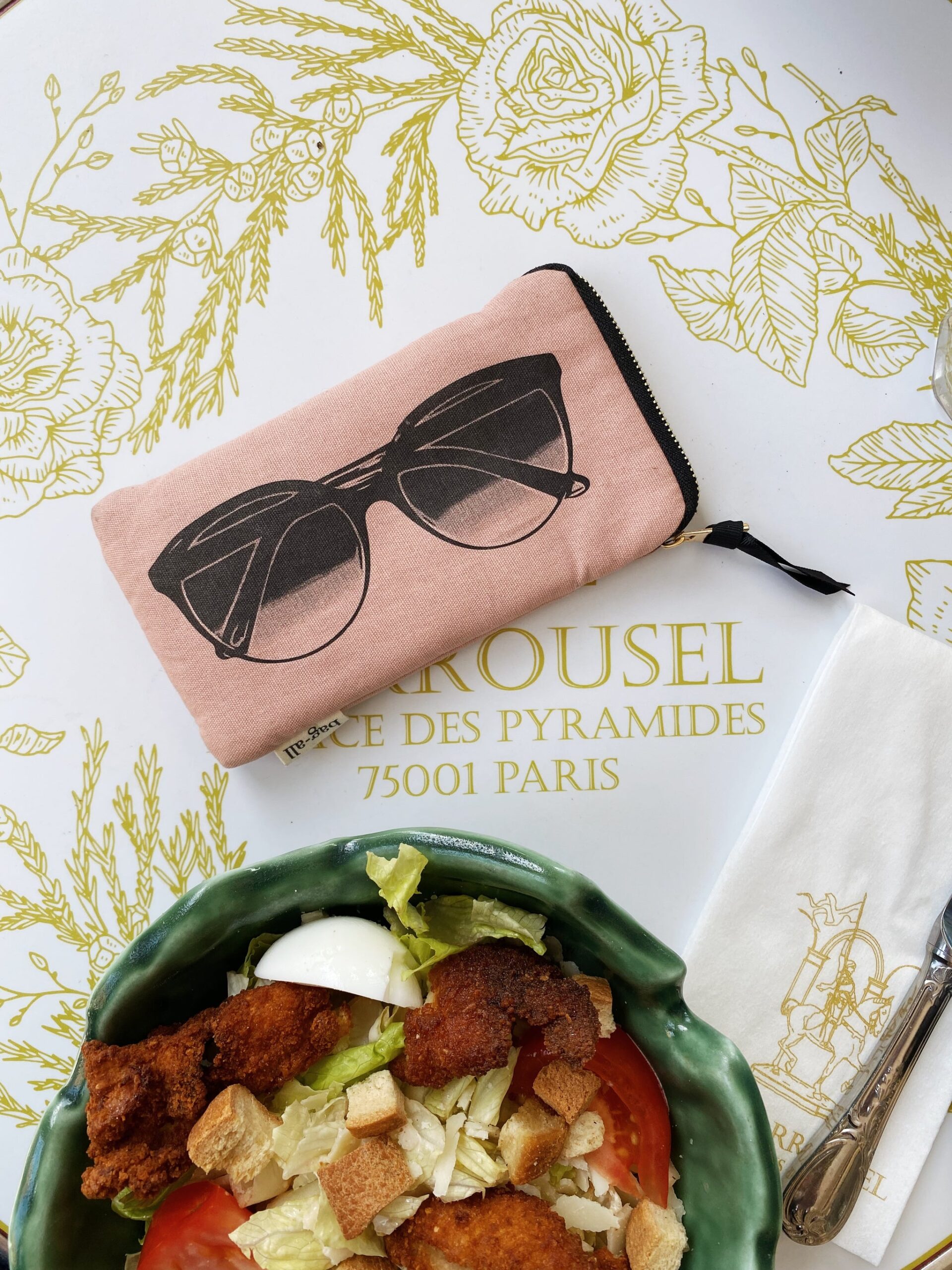 Bag-all Glasses Case with Outside Pocket Pink Blush - Afbeelding 2
