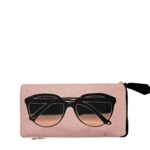 Bag-all Glasses Case with Outside Pocket Pink Blush