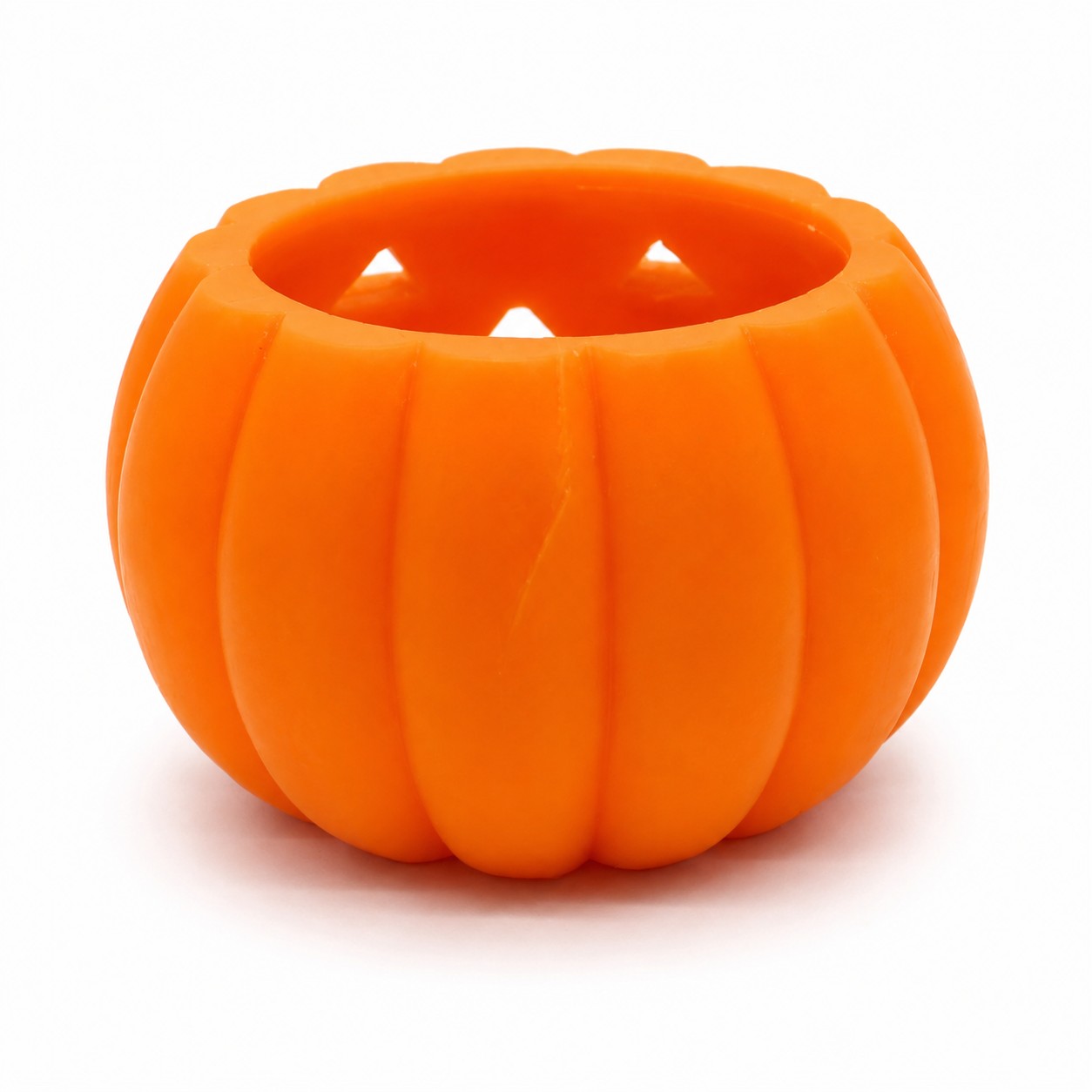 Halloween pompoen kaars achterkant