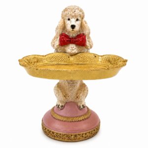 Clayre & Eef Decoratie Hond met Schaaltje