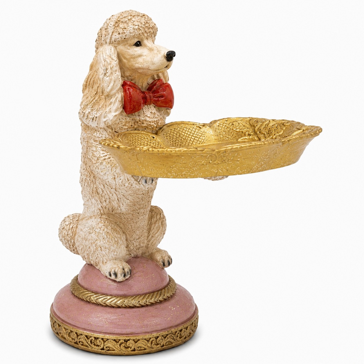 Clayre & Eef Decoratie Hond met Schaaltje - Afbeelding 3