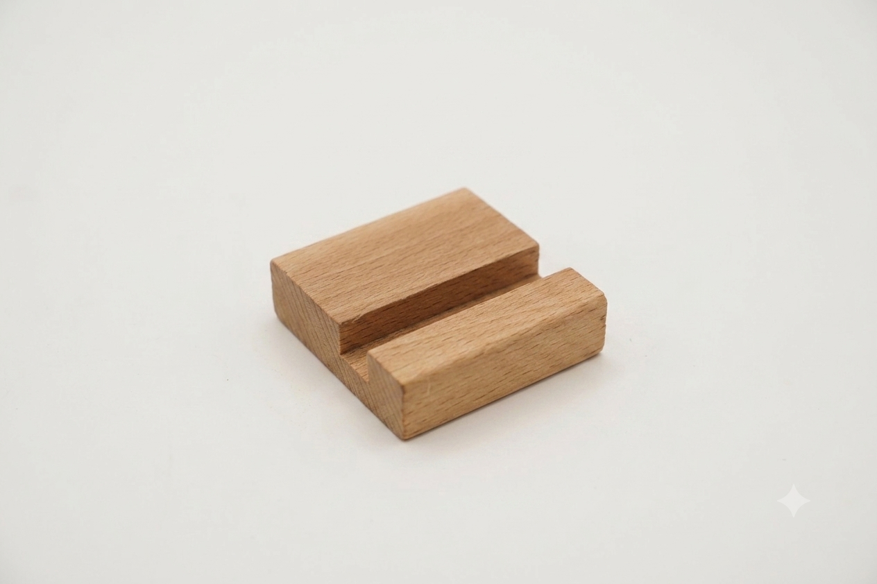 Houten standaard voor 1 tegel
