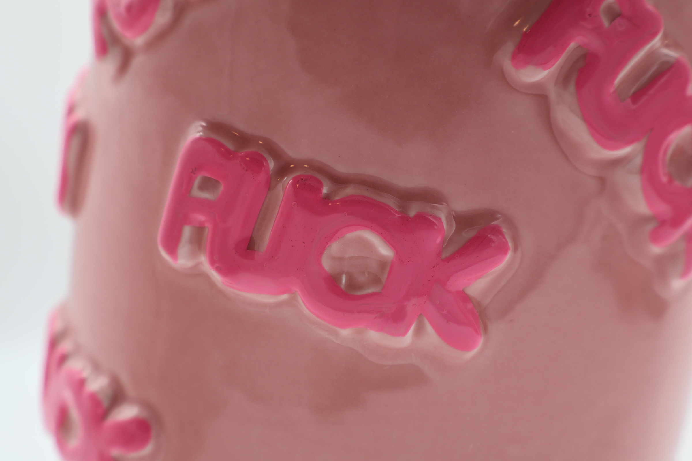Roze 'F*ck' Pot - Afbeelding 2