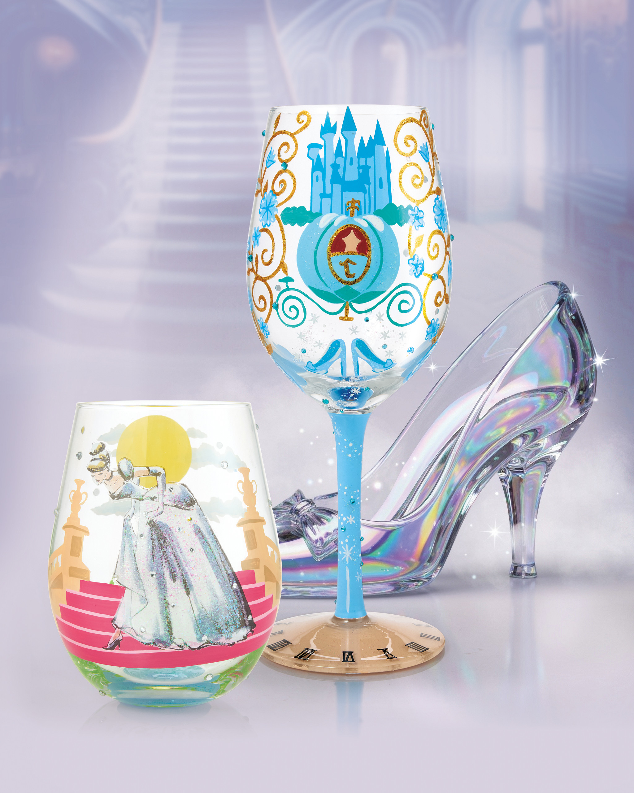 Midnight Dreams (Cinderella) Stemmed Glass by Lolita - Afbeelding 8