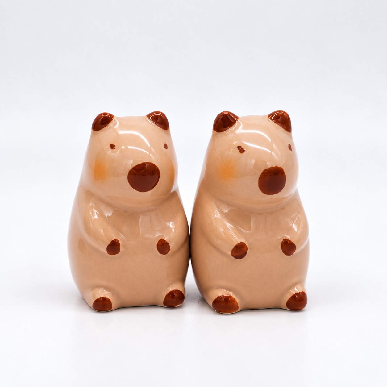 Capibara peper- en zoutstel van keramiek