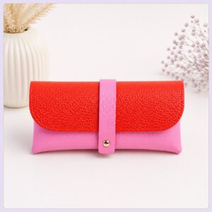 Zonnebrilhoesje Colorblock Roze Rood