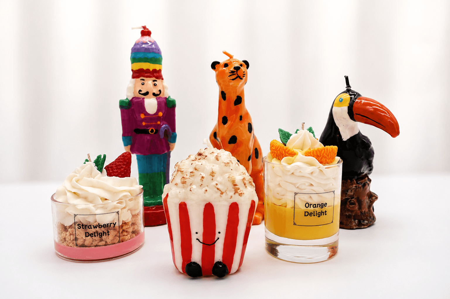 Decoratiekaars Popcorn Smile - Afbeelding 3
