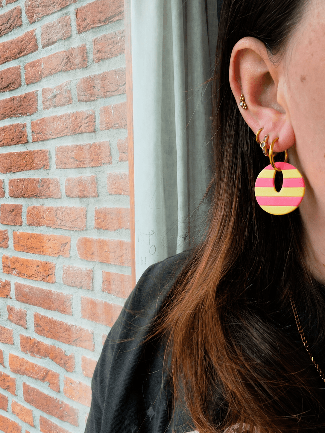 Loïs Stripe Oorbellen - Afbeelding 4