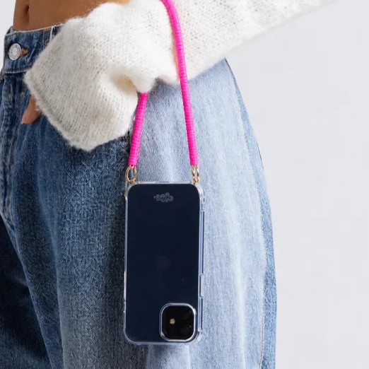Telefoonkoord met Siliconen Kralen