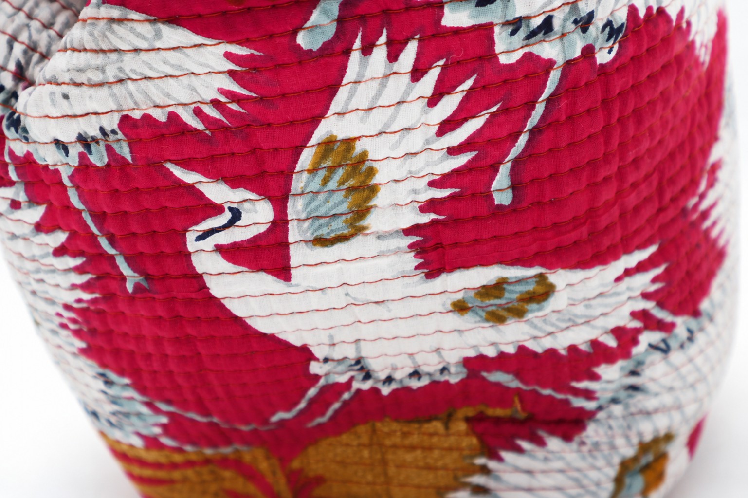 Gewatteerde Toilettasset 3-delig – Kraanvogel Roze - Afbeelding 2