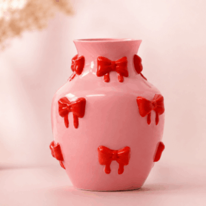 Keramieken Strikjesvaas - Roze