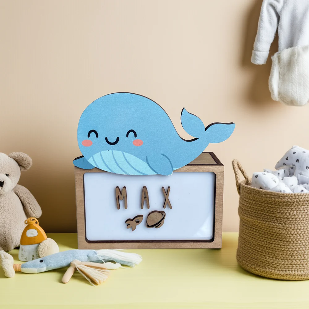Vintiun Gepersonaliseerd LED Lampje Walvis - Afbeelding 2
