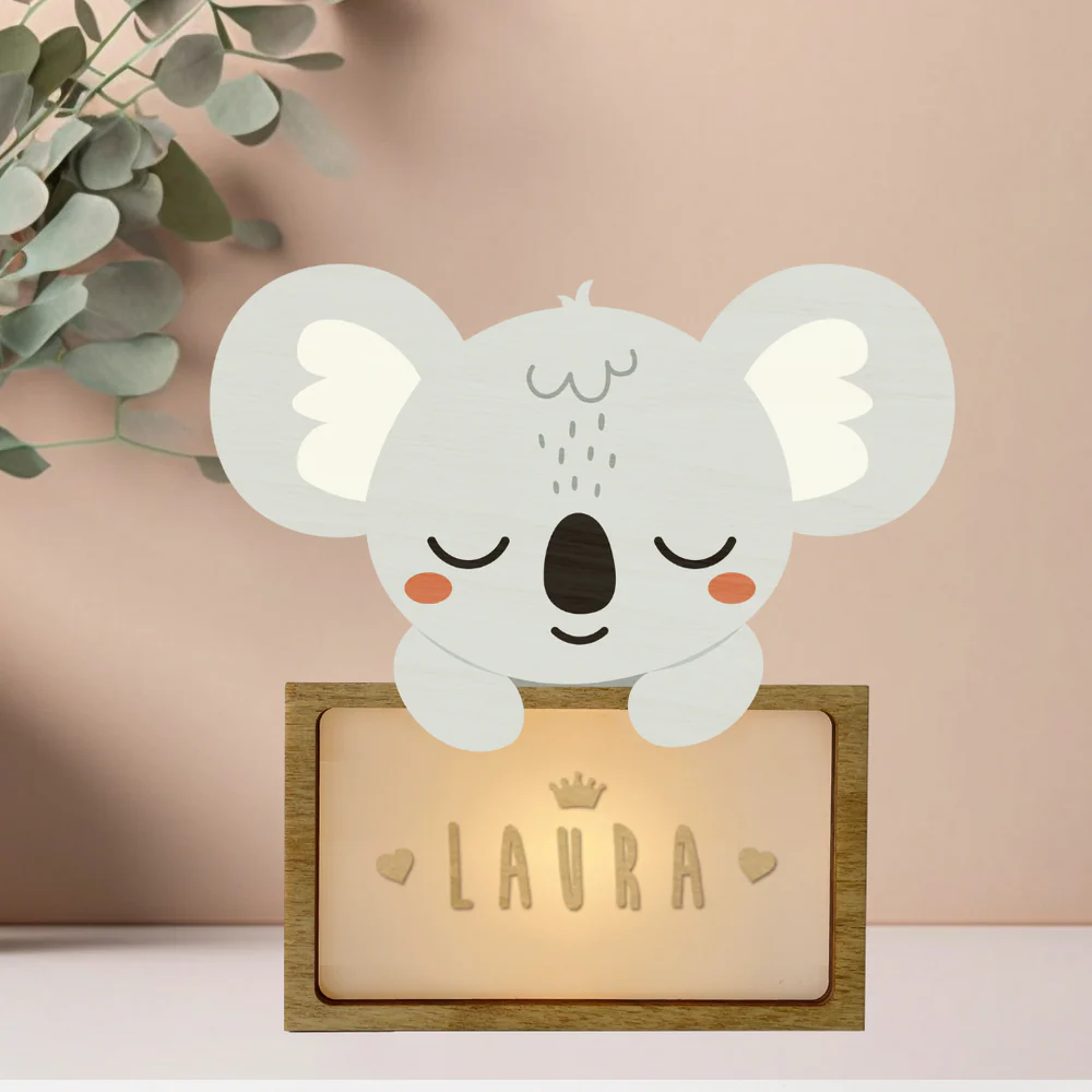 Vintiun Gepersonaliseerd LED Lampje Koala - Afbeelding 2